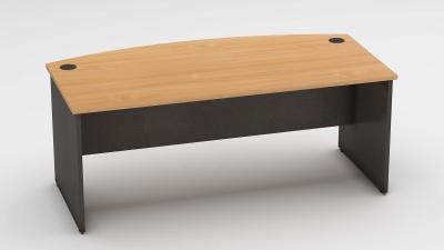 Bow front desk for office