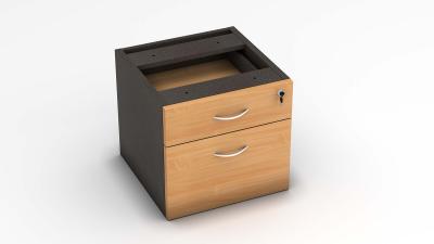 Hanging pedestal in 3 drawer or 1 drawer and 1 filing drawer