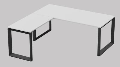 O shape metal frame workstation