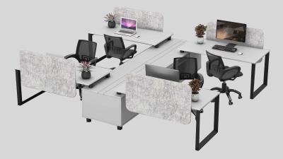 Combine workstation with cabinets