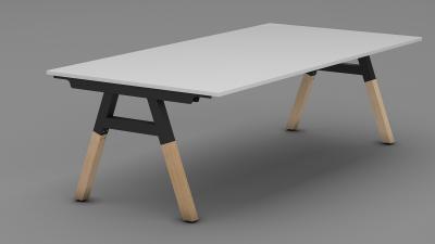 Boardroom table in A metal legs