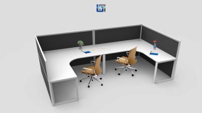 office partitions with L shape desk top
