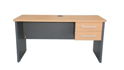 Home office desk with pedestal