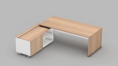 Office desk with Credenza in 3 D