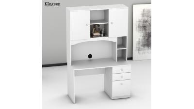 Home computer desk with bookcase