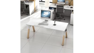 White simple office desk