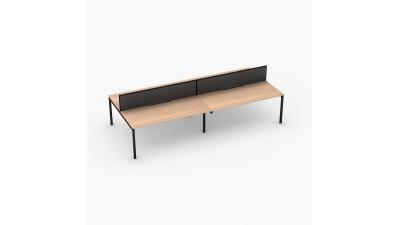 Bench workstation with metal frame